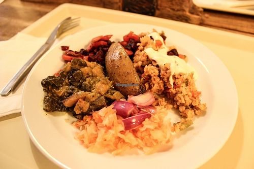 selection from the buffet  at Country Life - Vodickova in Prague