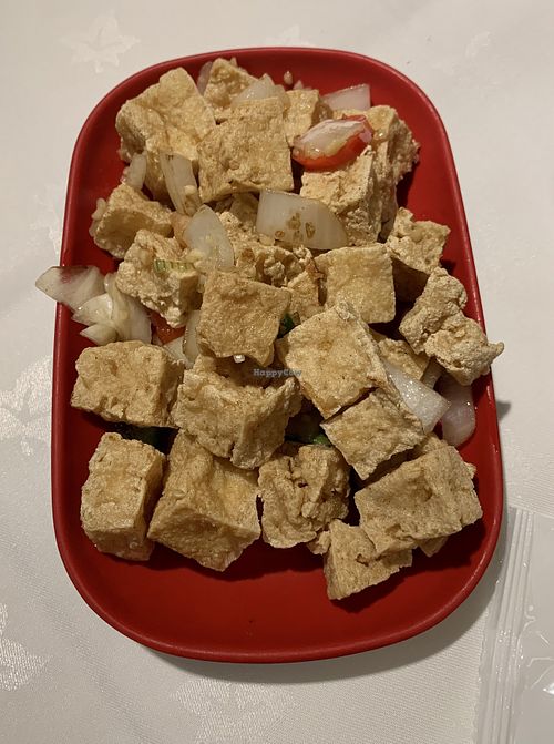 Salt n pepper tofu  at China Palace in Worthing
