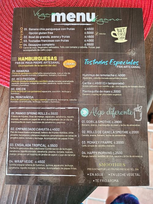  at Aroma Coffee Bar in Cahuita