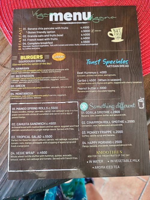  at Aroma Coffee Bar in Cahuita