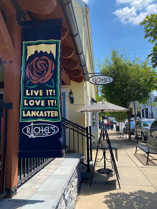 Rachel's storefront - July 31, 2021 at Rachel's Cafe & Creperie in Lancaster