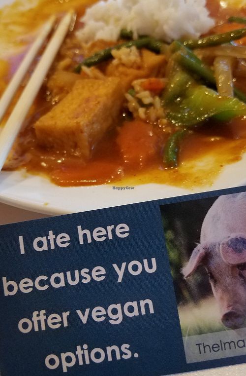 Thai lime spicy tofu...so good! at Thai Tanic in Destin