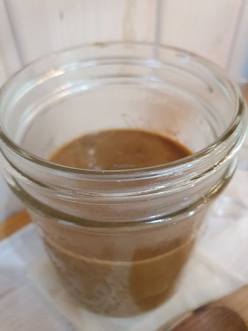 Hot cafe detox maca smoothie at Trueberry - Nakameguro in Tokyo