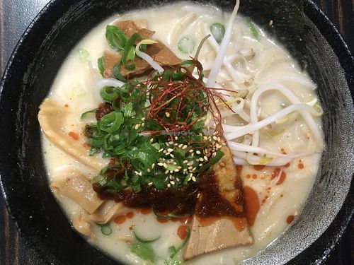 Vegan red ramen  at Taro's Ramen in South Brisbane