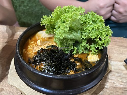 Kimchi ramen - taste too similar to spicy ramen miso #Veganuary at Saute-san 素特-さん in Central Singapore