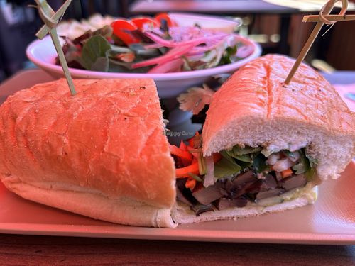Vegan portobello banh mi   at 98 Center Moab in Moab