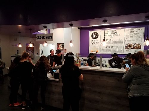 Counter  at Cinnaholic in San Jose