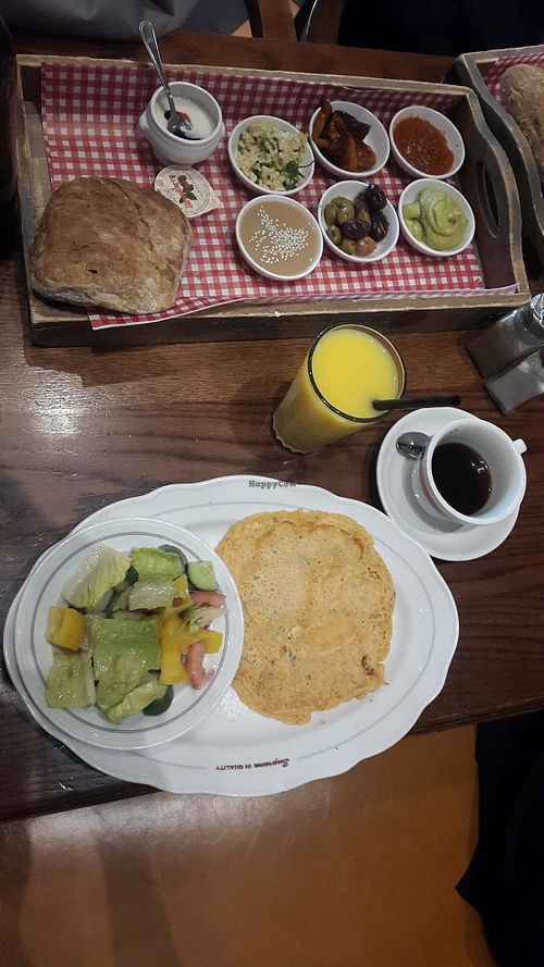 Cafe Landwer First Station Jerusalem Review "Nice vegan options
