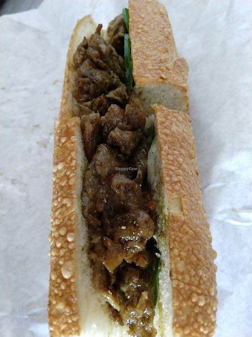 Vegan Chik'n Banh Mi at Kyoto Chestnuts Cafe in Los Angeles
