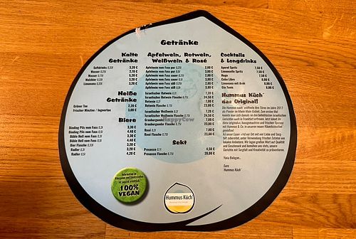   at Hummus Küch' in Frankfurt