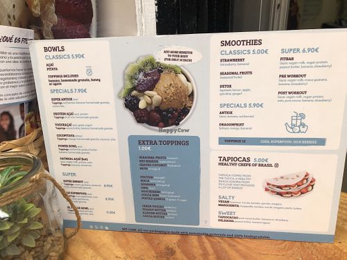 Menu  at FitBar - Gotico in Barcelona