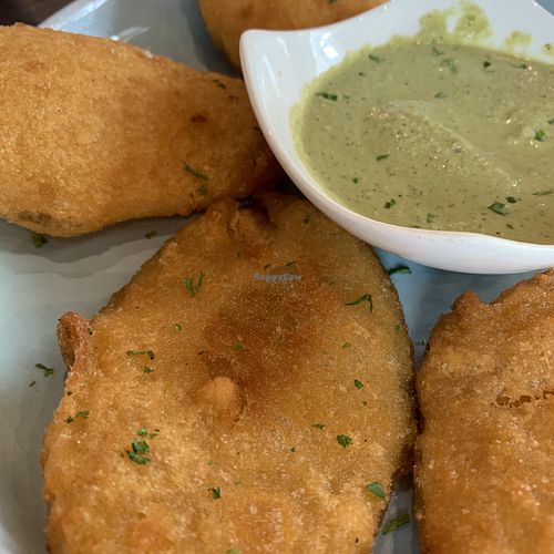 Pakawras to start. They were amazing! at Afghan Kitchen in Surrey