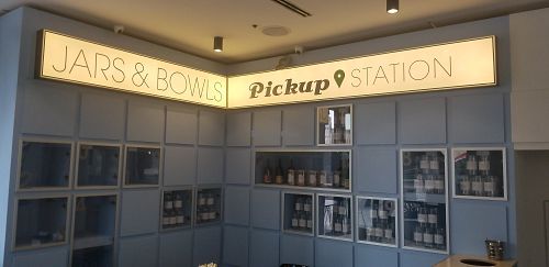 Inside at Jars and Bowls in Tel Aviv