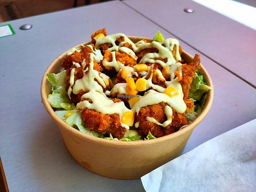 Caesar salad at Rhino Vegan Beat in Athens