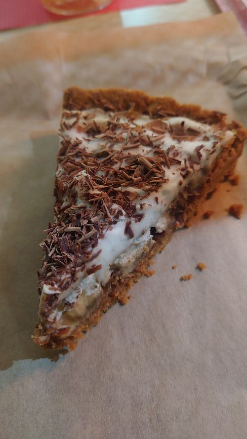 Banoffe, soooooo good!!!!!!!! at Rhino Vegan Beat in Athens