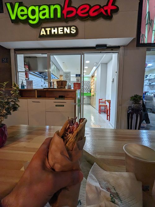 Space gyro  at Vegan Beat in Athens