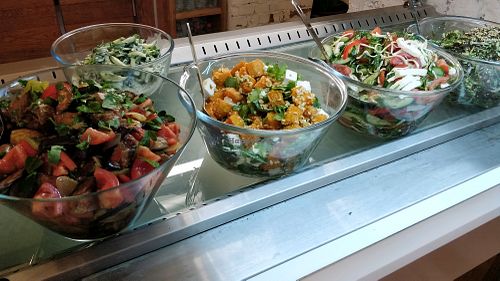 salad bar at Troitskiy Most - Millionnaya in St Petersburg