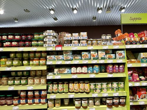 soups, gherkins etc at Alnatura in Leipzig