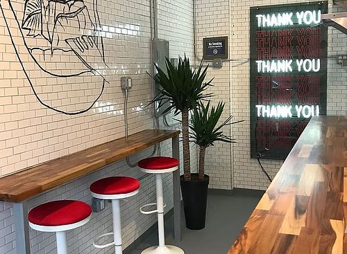 Interior at Greedi Vegan - Bergen St in Brooklyn