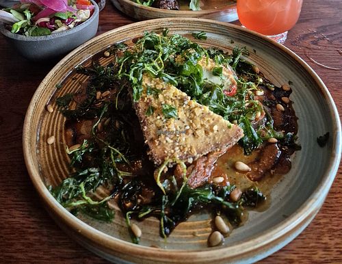 Crispy tofu & ratatouille at Zivago in Oulu