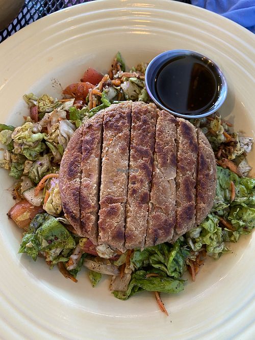 Taro Patty  at Moku Roots in Kula