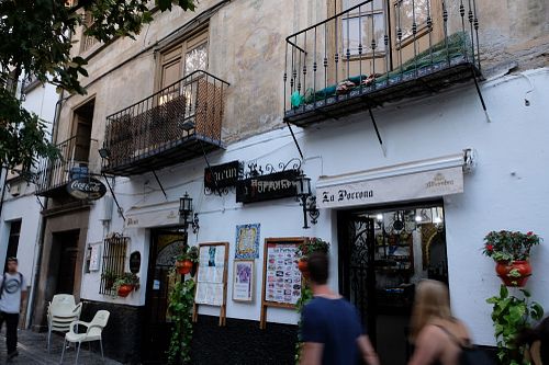 Restaurant Exterior at La Porrona in Granada