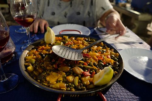 Vegetable Paella at La Porrona in Granada