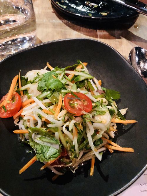 Vegan banquet at Morks Restaurant in Canberra