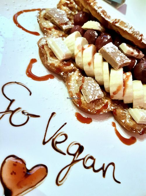 Delicious vegan waffel!! at Waffelicious in Eindhoven