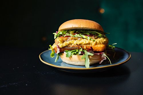 Der Hamburger Burger mit Grillkäse at Hamburgerei in Augsburg