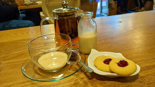 Mini cookies to go with tea at Number Forty Four in Kirkby Lonsdale