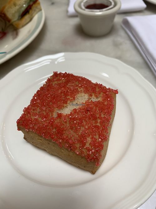 Vegan scone  at Neverland Tea Salon in Vancouver