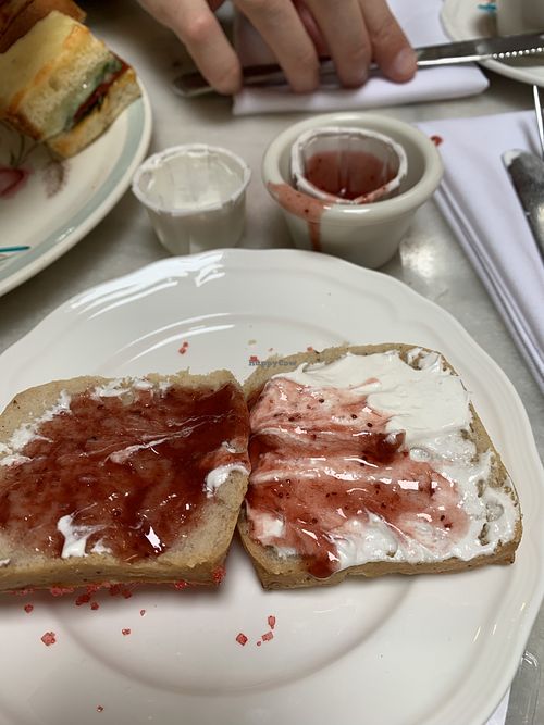 Vegan scone  at Neverland Tea Salon in Vancouver