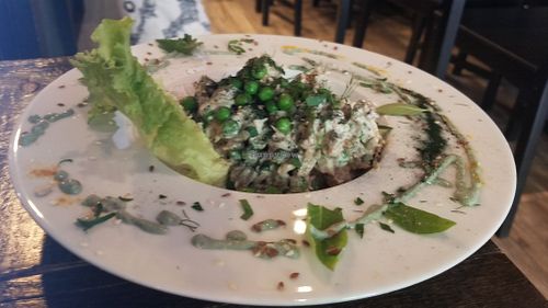 Raw dish at Nirvana in Riga