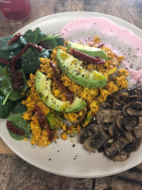 Tofu Scramble at Barista Sista Beanery in Nurioopta