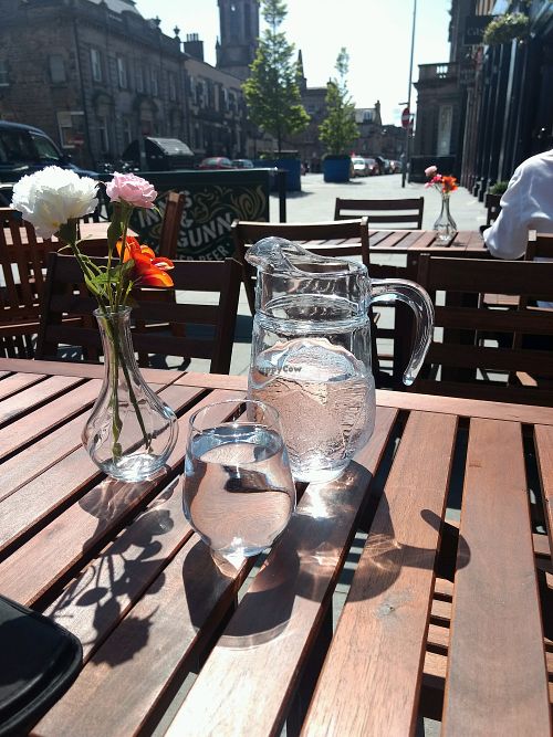 outdoors at Fox on the Shore in Edinburgh