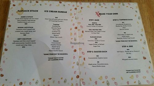 Menu at Jessy's Waffles - Barnet St in Cape Town