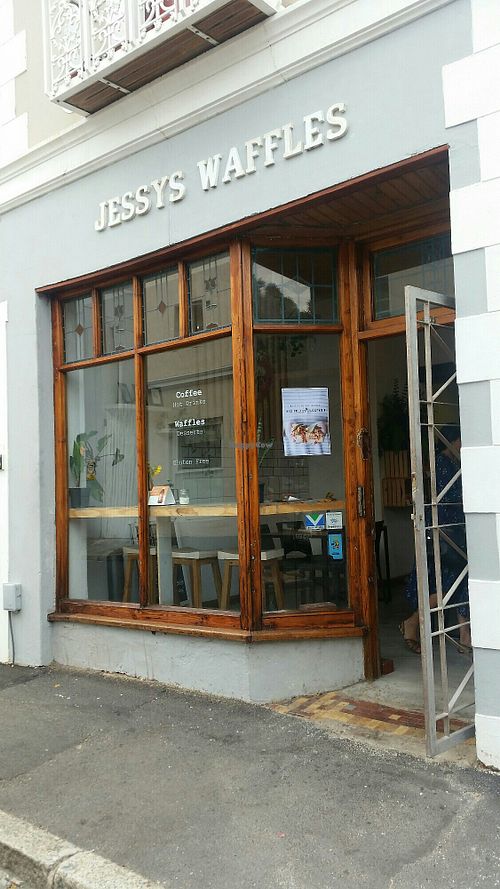 Outside at Jessy's Waffles - Barnet St in Cape Town