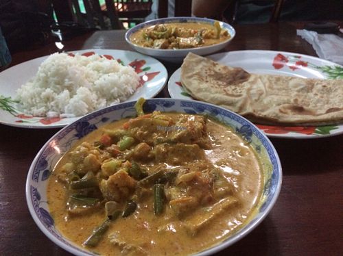 veggie and tofu curry  at Marie Min in Mandalay