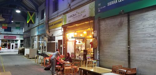 Outside at Light of Africa in South West London