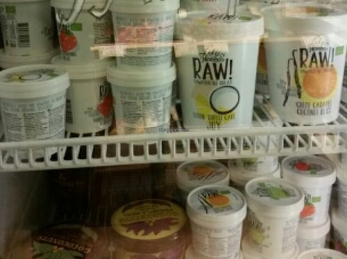 raw ice cream at Gotgatsbackens Halsokost in Stockholm