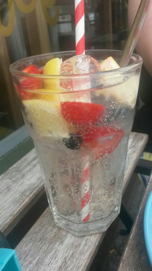 Elderflower drink at Cranberry Swamp in Whitby