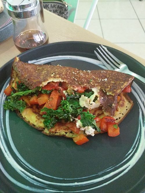 Omelette at Selva Blanca in Guadalajara