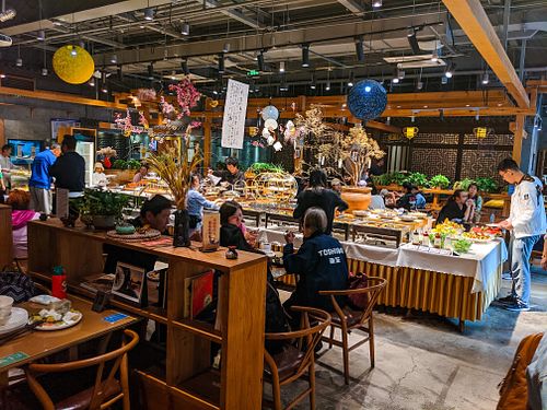 Inside of Vegetarian Tiger - SUHU - Qianmen at SUHU 素虎 - Qianmen in Beijing