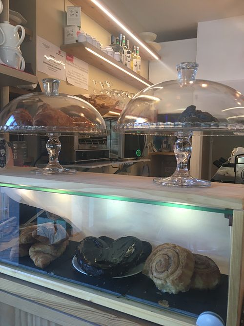 You walk in to find these sweets looking at you. at Dolce & Vegana in Madrid