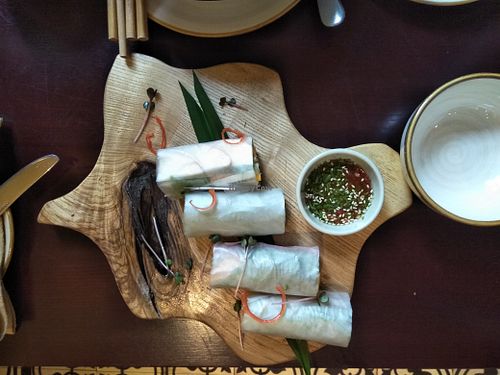 Spring rolls. at V's Home in Hanoi