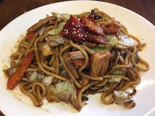 noodles  at Water Drop Vegetarian Cafe in Christchurch