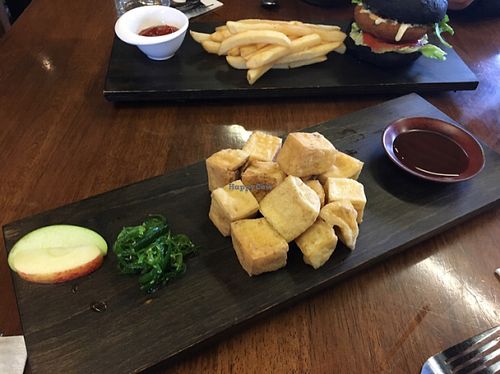 salt and pepper tofu  at Water Drop Vegetarian Cafe in Christchurch