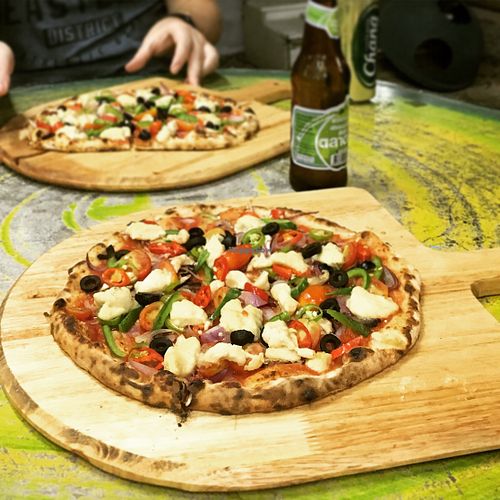 Vegan Pizza (220 THB each) at Pizza Luna / Tito's Burritos in Koh Phangan