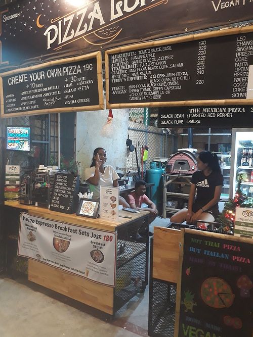 Night market stall at Pizza Luna / Tito's Burritos in Koh Phangan